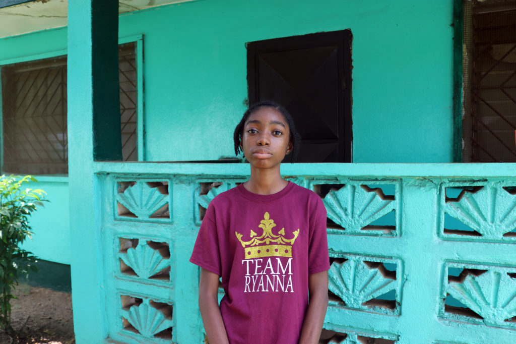 Praise, 13, from Liberia