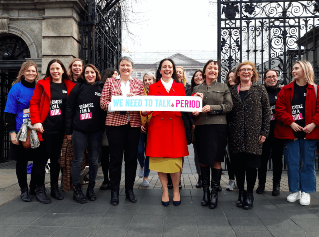 Tackling Period Poverty at at Dáil Éireann