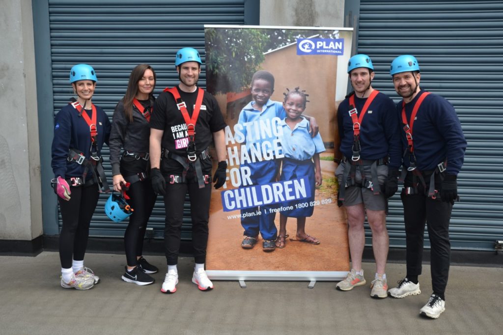 The Salesforce abseil team