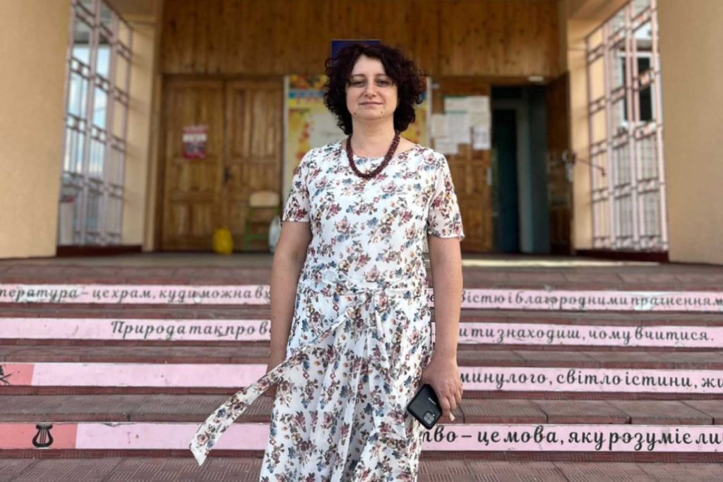 Olena is a teacher in a town outside Kyiv.