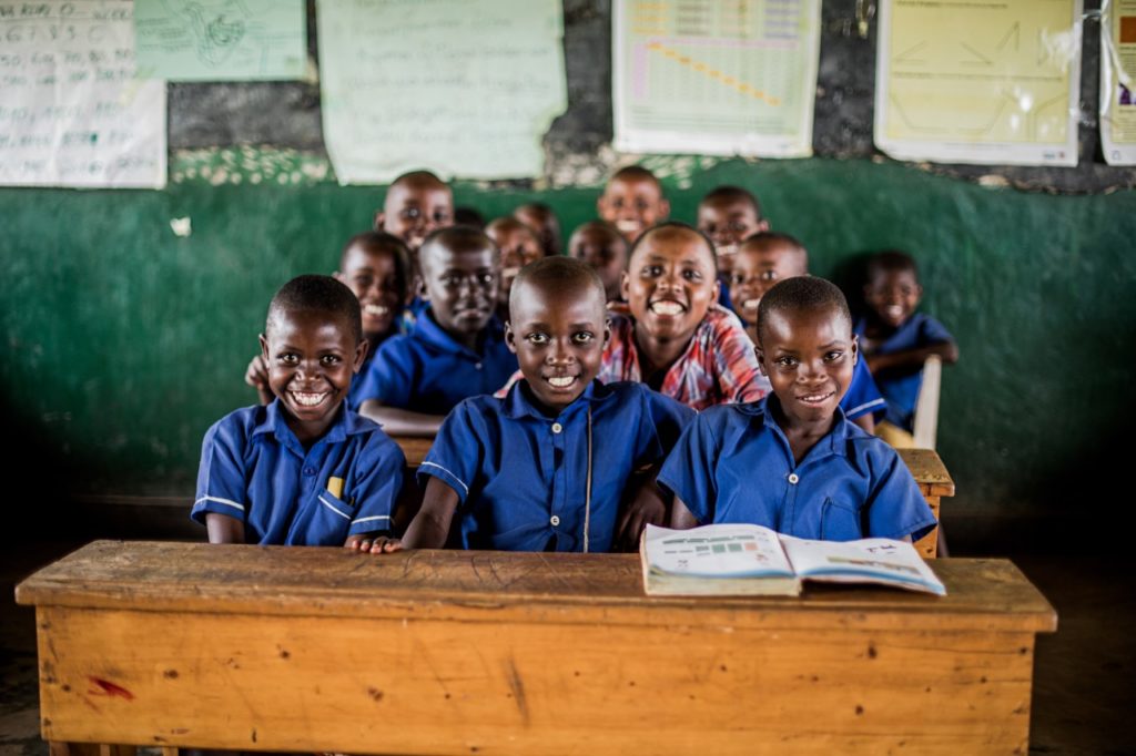Youth club meeting at school in Gatsibo district, Rwanda